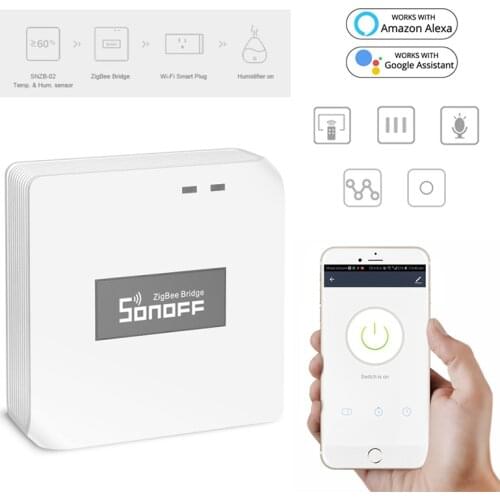 SONOFF ZBBridge Smart Zigbee Bridge Zigbee 3.0 APP Wireless Remote Controller Smart Home Bridge Works With Alexa Google Home
