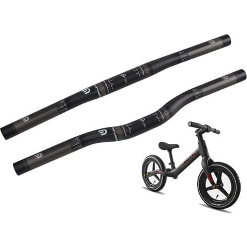 DODICI Full Carbon Fiber Handlebar Baby Walker Scooter Balance Handlebar Horizontal Straight Handlebar 25.4 Caliber