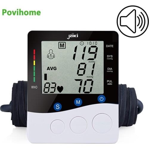Blood Pressure Monitor Sphygmomanometer BP Machine Pressure Monitors Digital Medical Smart Upper Arm Blood Pressure Monitor