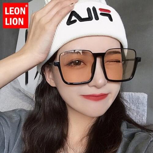 Leonlion Square Sunglasses Women 2021 High-quality Plastic Shades Glasses Vintage Luxury Designer Sun Glasses for Women Gafas