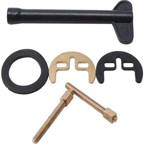 Copper Double Hole Internal 9 Hexagonal Wrench All Copper Single Hole Hot Cold Water Faucet Horseshoe Piece Repair Sleeve Tool