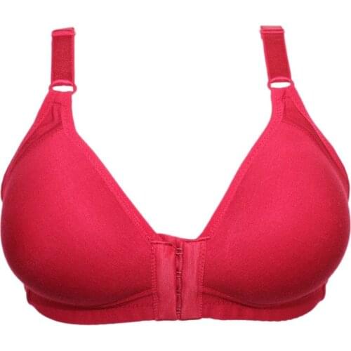 Front Closure Push Up Bra For Women Ladies Large Size 80-105 Cup Comfort Wireless Bra Sexy Underwear Female Lingerie 5 Colors
