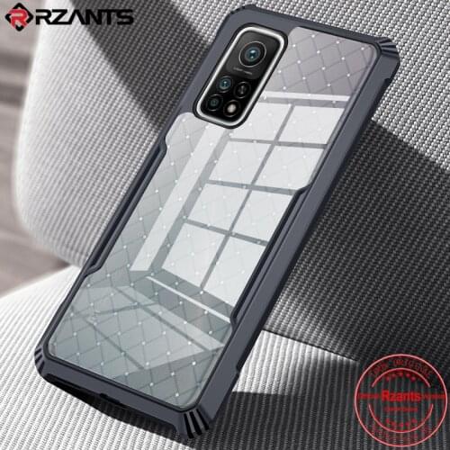 Rzants For Xiaomi Mi 10T / 10T Pro Hard Soft Casing [BV Beetle] Hybrid Shockproof Slim Crystal Clear Cover
