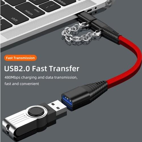 2 in 1 USB OTG Cable Type C Micro usb Male to USB 2.0 Female Charge Data Sync Converter otg Adapter for Samsung Xiaomi Huawei