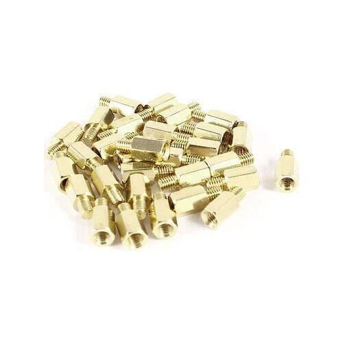 30 Pcs PC PCB Motherboard Brass Standoff Hexagonal Spacer M3 7+4mm
