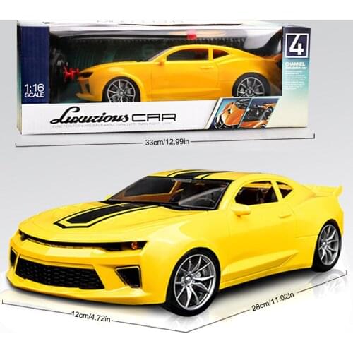 Remote Control 1:16 RC Car 4-Channel Headlight Remote Control Drifting Race Sports Car for Boys