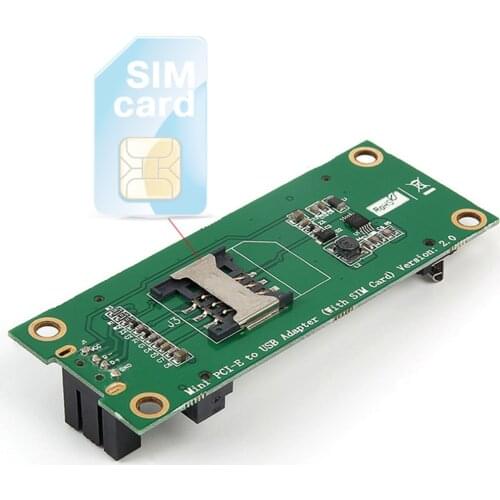 Mini PCI-E Wireless WWAN Test Card USB 4Pin MiniPCI Express Adapter W/ SIM Card Slot for Module 3G/4G for HUAWEI For SAMSUNG ZTE