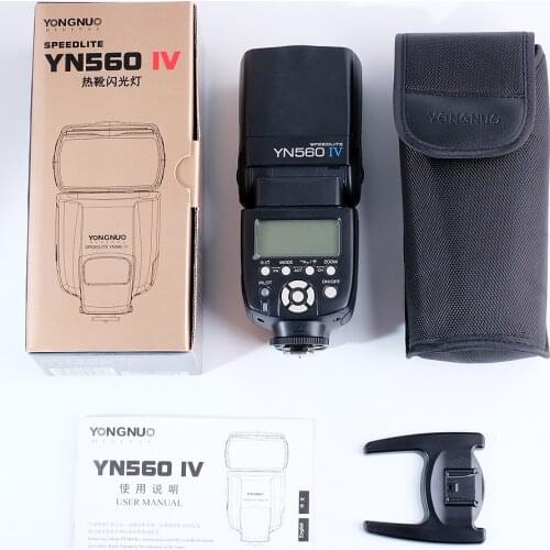 YONGNUO YN560 IV Wireless Flash Speedlite Master + Slave Flash + Built-in Trigger System for Canon Nikon Pentax Olympus Fujifilm