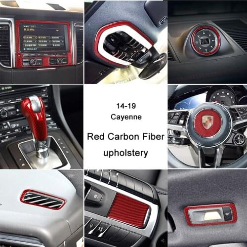 Carbon Fiber Car Central Control Interior Modification For 2014-2019 Porsche Macan Car Accessories Interior