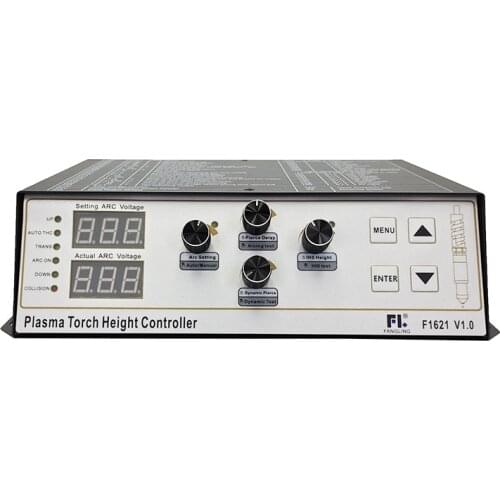F1621 digital arc voltage height controller, LED display IO status; IO connection, motor interface 24V DC motor, 45W