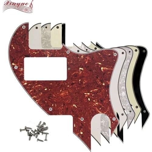 Pleroo Guitar Parts - For7 Hole Screws Tele Conversion US Tele F Hole Hybrid Guitar Pickguard With PAF Humbucker