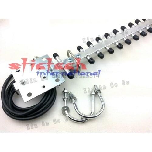 By dhl or ems 100 pieces High Speed RP-SMA 2.4GHz 25 DBi Yagi Wireless WLAN WiFi Antenna parts For Modem PCI Card Router