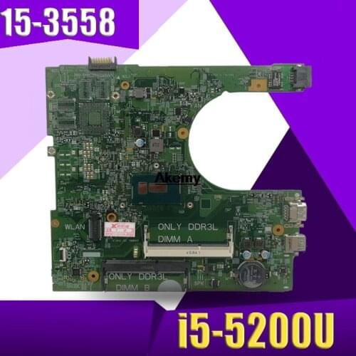 For DELL INSPIRON 15 3558 Laptop Motherboard With i5-5200U CN-0MHDT2 0MHDT2 MHDT2 PWB:1XVKN MB 100% Tested Fast Ship