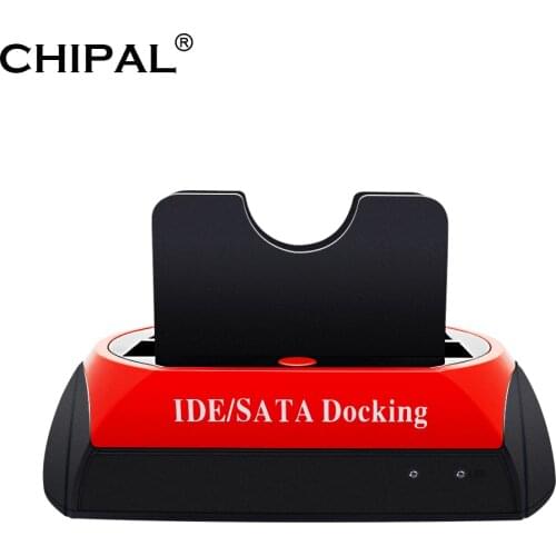 All In 1 HDD Docking Station HD Dual IDE SATA to USB 2.0 2.5" 3.5" External HDD Box Hard Disk Drive Enclosure HD Reader Dock