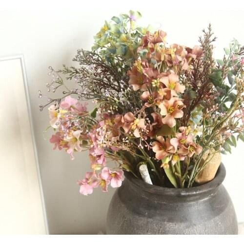 Artificial Smiling Flowers Wedding Bride Holding Collocation Fake Silk Home Balcony Party Diy Vase Plant Interior Decoration