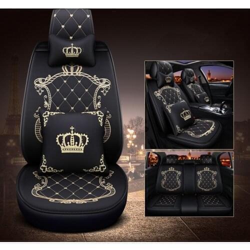 WLMWL Leather Car Seat Cover for Subaru All Models forester XV Crosstrek impreza tribeca car accessories Car-Styling