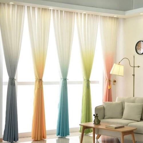 Lychee Gradient Window Curtains Modern Shade Curtains 100x270cm for Living Room Bedroom Window Curtain Drape