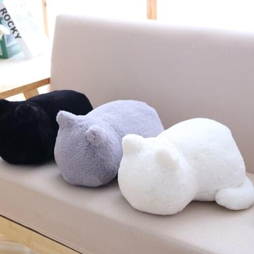 Cartoon Animal-shaped Plush Pillow That Kids And Girlfriend Like no Face Pattern Solid Color Plush Doll