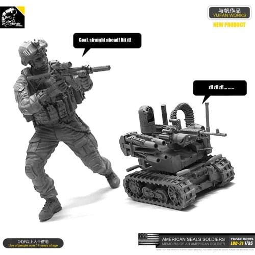 1/35 Resin Figure Model Kit American Seal Soldier DIY toy self-assembled Loo-21