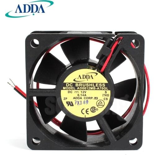 NEW ADDA AD0612MB-A70GL 6025 12V 0.14A ATX cooling fan