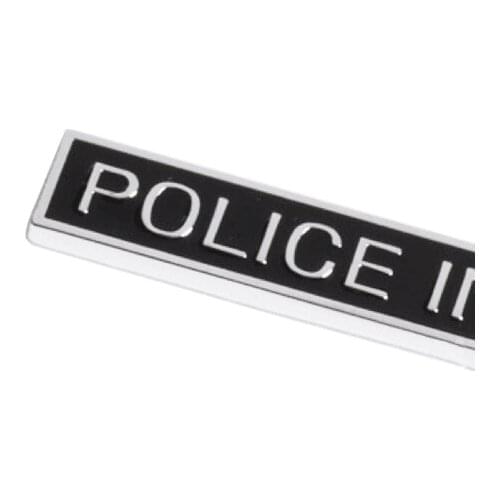 New POLICE INTERCEPTOR ABS or metal Emblem Badge Car Trunk Sticker Fit for Ford Car Styling
