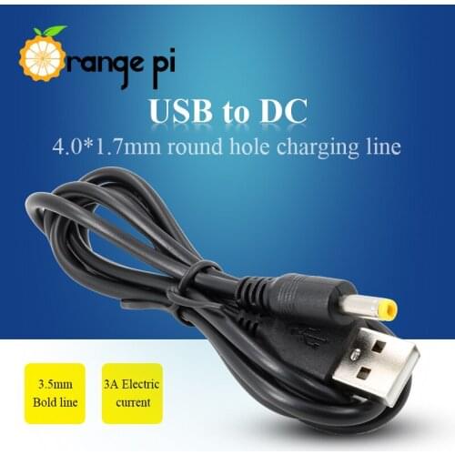 Orange Pi USB to DC 4.0MM - 1.7MM Power Cable for Orange Pi Factory Quality in Stock