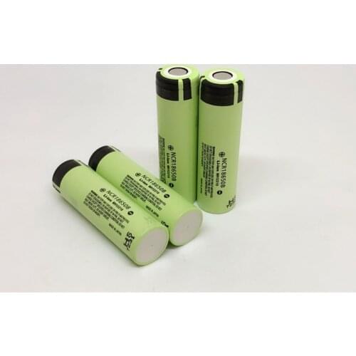 4pcs/lot Panasonic Original NCR18650B 3.7V 3400mah 18650 Rechargeable Lithium Battery for Flashlight Laptop Li-ion Batteries