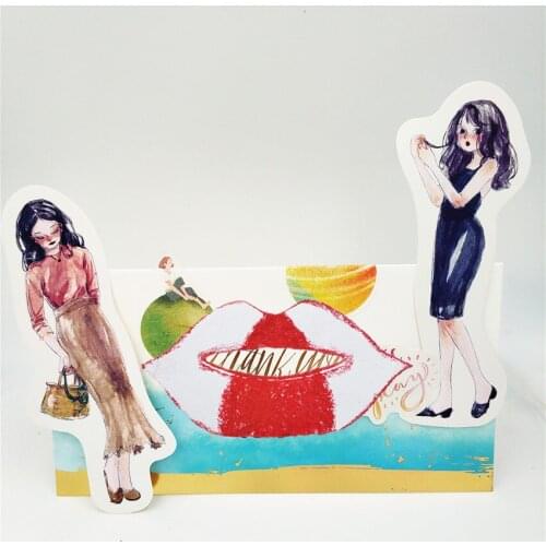 PANFELOU Flaming lips metal craft paper die cutting dies Scrapbooking/DIY Easter Valentines Day Embossing mould Easter