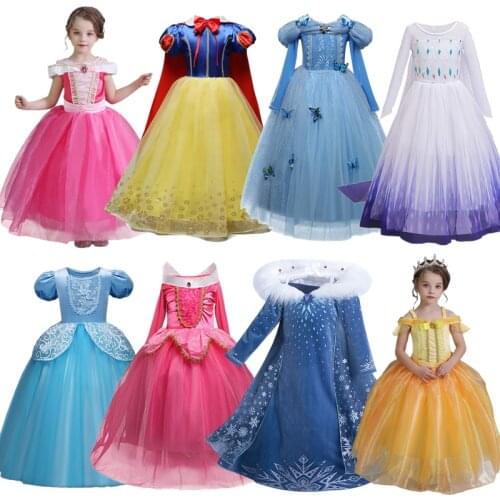 Halloween Dresses For Girls Party Princess Costume 4 5 6 7 8 9 10 Years Kids Fancy Christmas Dress Up Children Carnival Clothing