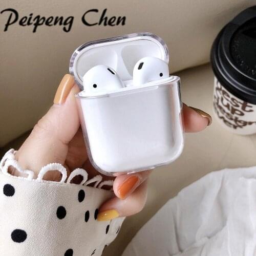 Transparent Wireless Earphone Charging Cover Bag for Apple AirPods 1 2 Pro Cases Hard PC Bluetooth Box Headset Clear Protective