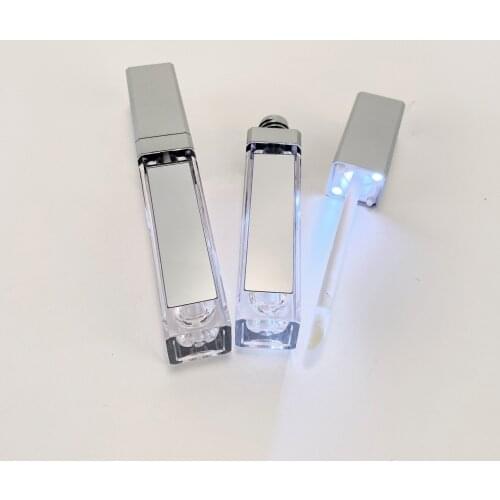 10/30pcs Empty Lip Gloss Tubes with Mirror & LED Light, Rubber Stoppers Included, 7.5ml