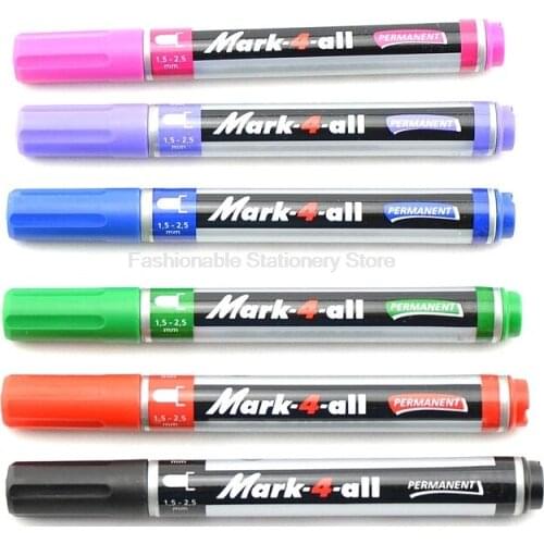 3 Pcs/Lot Stabilo 651Alcohol Ink Permanent Smooth Oil Single Head Mark Pen Whiteboard Pen