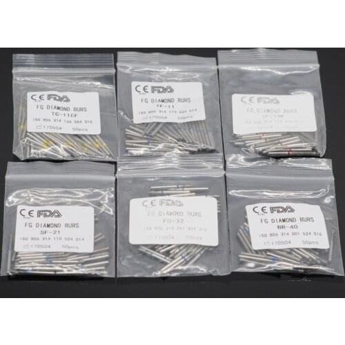 Dental Diamond Burs Drill Head Polishing Product For High Speed Handpiece Medium FG 1.6mm