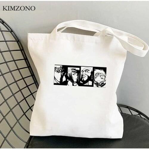 Cowboy Bebop shopping bag bolso grocery cotton reusable jute bag recycle bag bag woven fabric sacolas