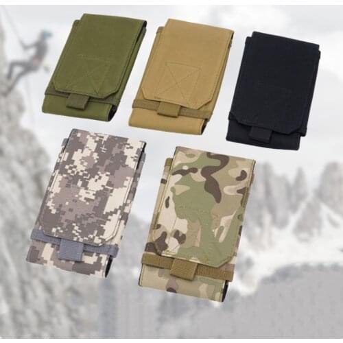 Outdoor Camouflage Bag Tactical Army Phone Holder Sport Waist Belt Case Waterproof Nylon EDC Sport Hunting Camo Bags in Backpack