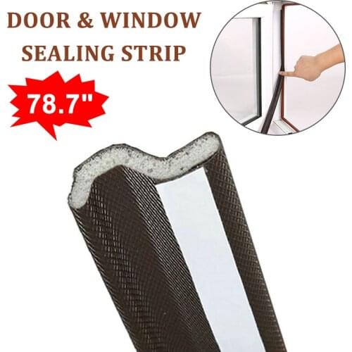 2M Pu Foam Sound Proof Self Adhesive Window Door Sealing Rubber Home Windproof Sealing Strip Door Seal Strip For Window And Door