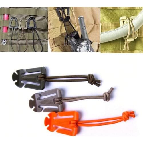 1PC Molle Backpack Buckle Carabiner Clips Outdoor Nylon Camping Bag Hanger Hook Clamp EDC Carabiner Survival Gear Tools
