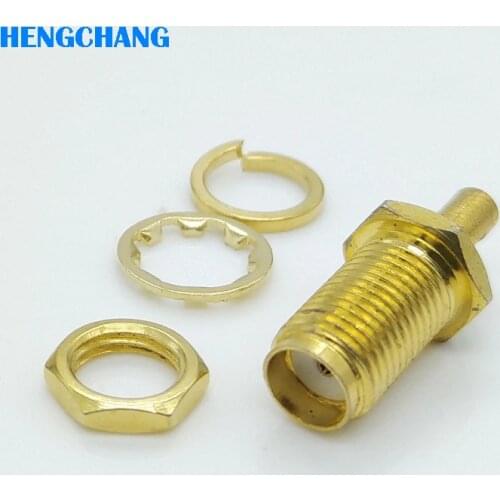 10pcs SMA female Crimp Jack connector for RG174 LMR100 RG316 cable sma female connector