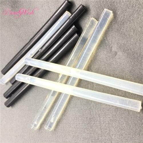 2Pcs Italian Keratin Glue Stick Black Salon Keratin Glue Sticks For Rebonding Hair Extension Color In White Color