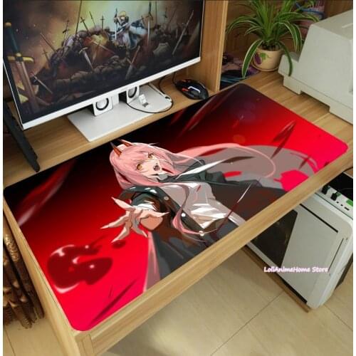 Chainsaw Man Power Makima Cartoon Otaku Mouse Pad Anime Laptop Gaming Mice Mat Anti-Slip Desktop Keyboard Mat Playmat Cosplay