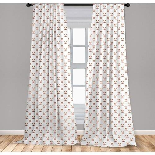 Baseball Curtain Crossed Bats with Balls Boys Design Cartoon American Sports Theme Window Treatment Living Room Bedroom