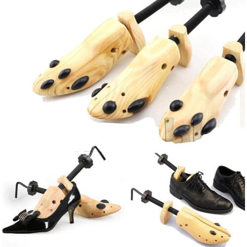 BSAID 1 Piece Shoe Tree Wood Shoes Stretcher, Wooden Adjustable Man Women Flats Pumps Boot Shaper Rack Expander Trees Size S/M/L