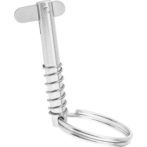 Quick Release Boat Pins, Bimini Top Hinge Pin, 316 Stainless Boat Top Deck Hinge for Ship Outfitting- Quick Removable, 6.3x51mm