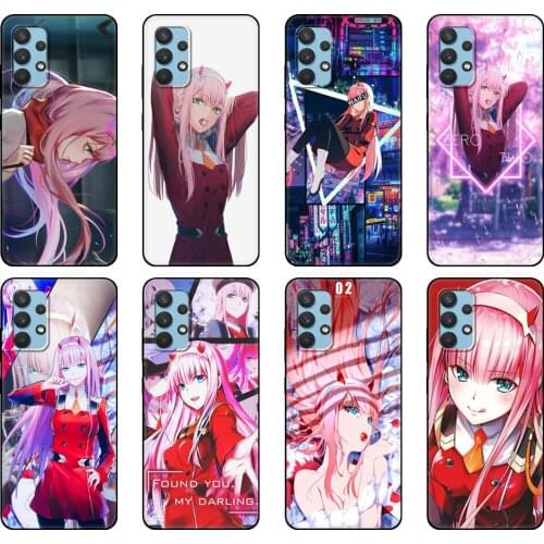 Black tpu Case For Samsung galaxy A32 A42 A52 A72 4g 5g S21 PLUS ultra back cover Franxx ZERO