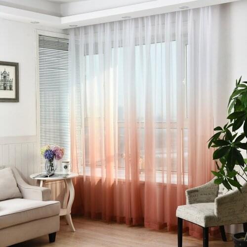 Valances Tulle Voile Door Window Curtain Drape Panel Sheer Scarf Divider For Living The Room Curtains Decorative #008