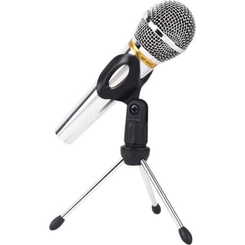 Etmakit Microphone Mic Stand Tripod Bracket Portable Zinc Alloy Desktop Table Adjustable Holder NK-Shopping