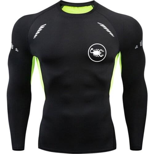 Dry Fit Mens Fitness Running T-Shirt Breathable Long Short Sleeve Sports Gym Jogging Training Bicycle Compression Shirt