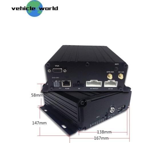 H.264 8Ch 1080P AHD 2.0MP HDD Vehicle Car Taxi Trailer Truck School Bus Mobile DVR with GPS 3G