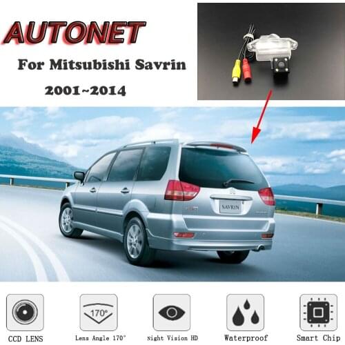 AUTONET HD Night Vision Backup Rear View camera For Mitsubishi Savrin 2001~2014 CCD/License Plate camera