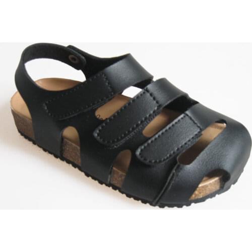 Summer Kids Sandals for Boys and Girls Leather Slipper Unisex Flats with Cool Fashion 1-3-12 Years Old